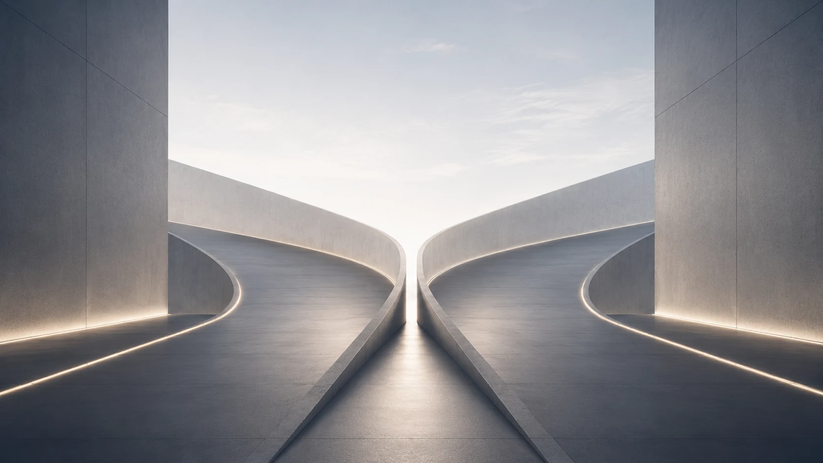 Two architectural pathways representing competing choices